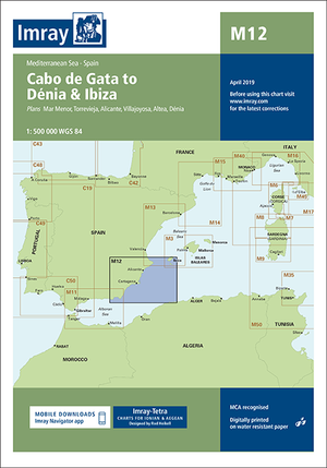 Cabo de Gata to Dénia & Ibiza. Carta Náutica Imray M12