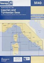 Ligurian and Tyrrhenian Seas. Carta Náutica Imray M40