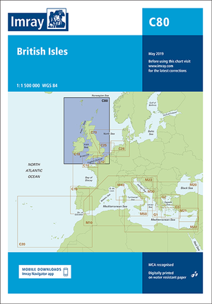 British Isles. Carta náutica Imray C80
